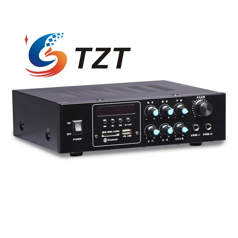 

TZT AV-118 80W + 80W Multifunctional Professional HiFi Audio Power Amplifier Constant Resistance Bluetooth Audio Player