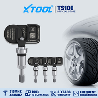 XTOOL TS100 Sensor 2 in 1 315MHz 433MHz TPMS Sensor Tire Repair Tools TPMS Scanner Pressure Monitor Tester Work on TP150 IP819TP