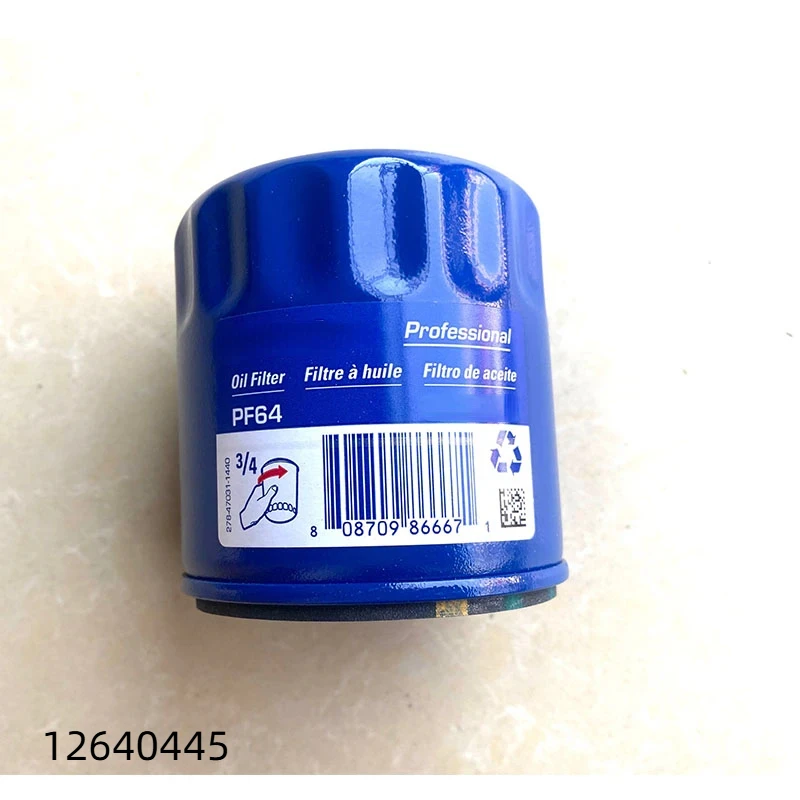 Car Engine Oil Filter OEM 12640445 12696048 Suitable for 12-20 Buick Cadillac Chevrolet GMC Model Filter Auto Parts PF64