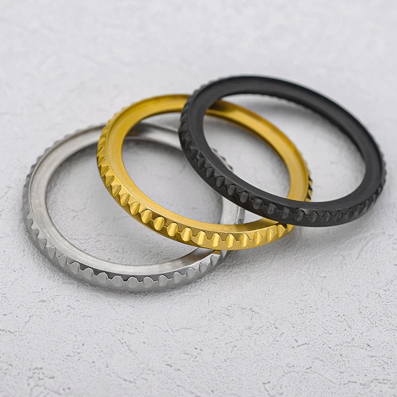 41mm Watch BezelStainless Steel Rotating Bezel for SKX007 SRPD Watch CaseRotating BezelDiving Watches Mod Replacement Parts