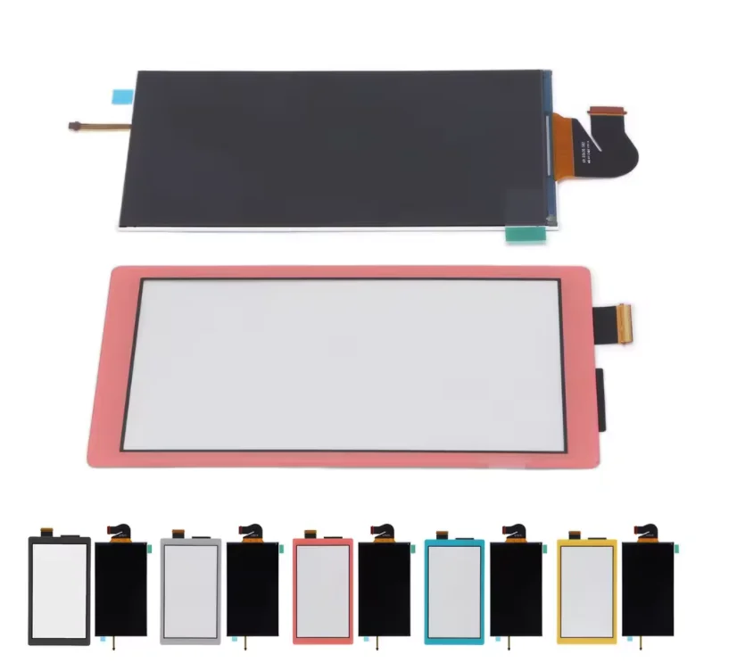 شاشة عرض LCD أصلية لوحدة التحكم في الألعاب نينتندو سويتش لايت مع محول رقمي لشاشة تعمل باللمس استبدال NS LITE