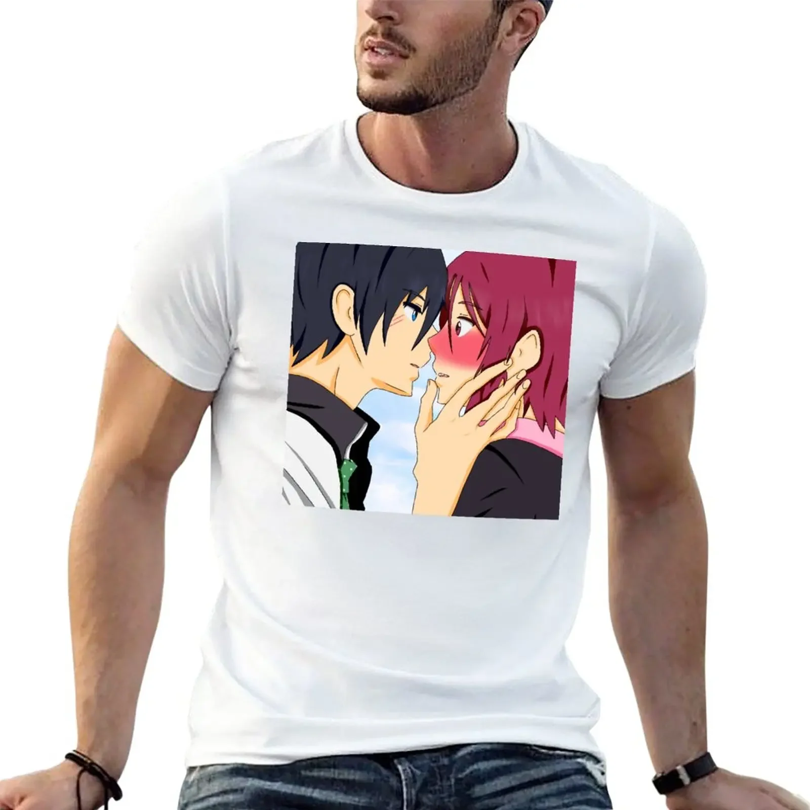 

RINHARU T-Shirt blacks vintage clothes Aesthetic clothing mens graphic t-shirts big and tall