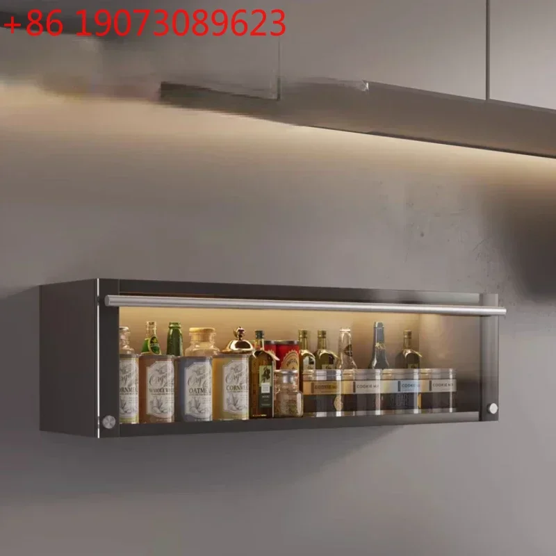 

Kitchen Rack Wall-mounted Hanging Cabinet Pull Storage Cabinet Seasoning