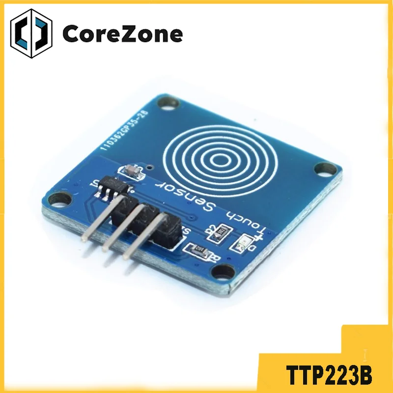 Módulo táctil capacitivo de 1 canal, módulo de interruptor de Sensor táctil Digital TTP223B, 10 Uds.
