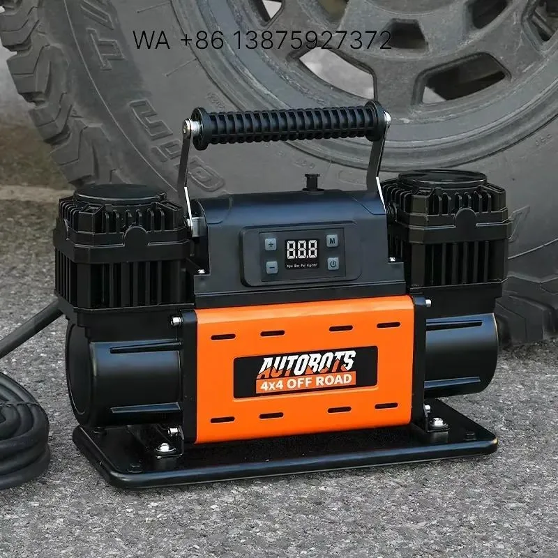 Wmwmnu 12V Air Compressor with LCD Control Panel Preset Target Pressure 150PSI 7.06CFM Air Pump Inflator for Overland Heavy