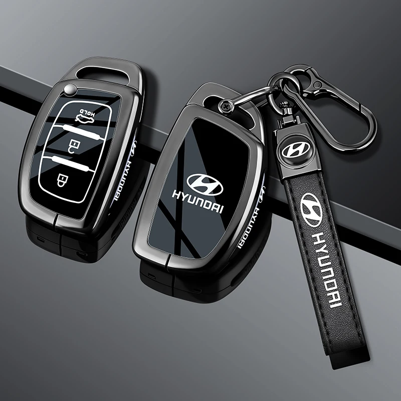 Carro inteligente chave caso capa escudo chaveiro para hyundai creta ix35 ix45 i10 i30 i40 tucson santa fe rena sonata elantra acessórios