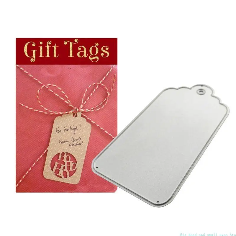 581C Tag Metal Cutting Dies Greeting Invitation Message Card Festival Birthday Cards
