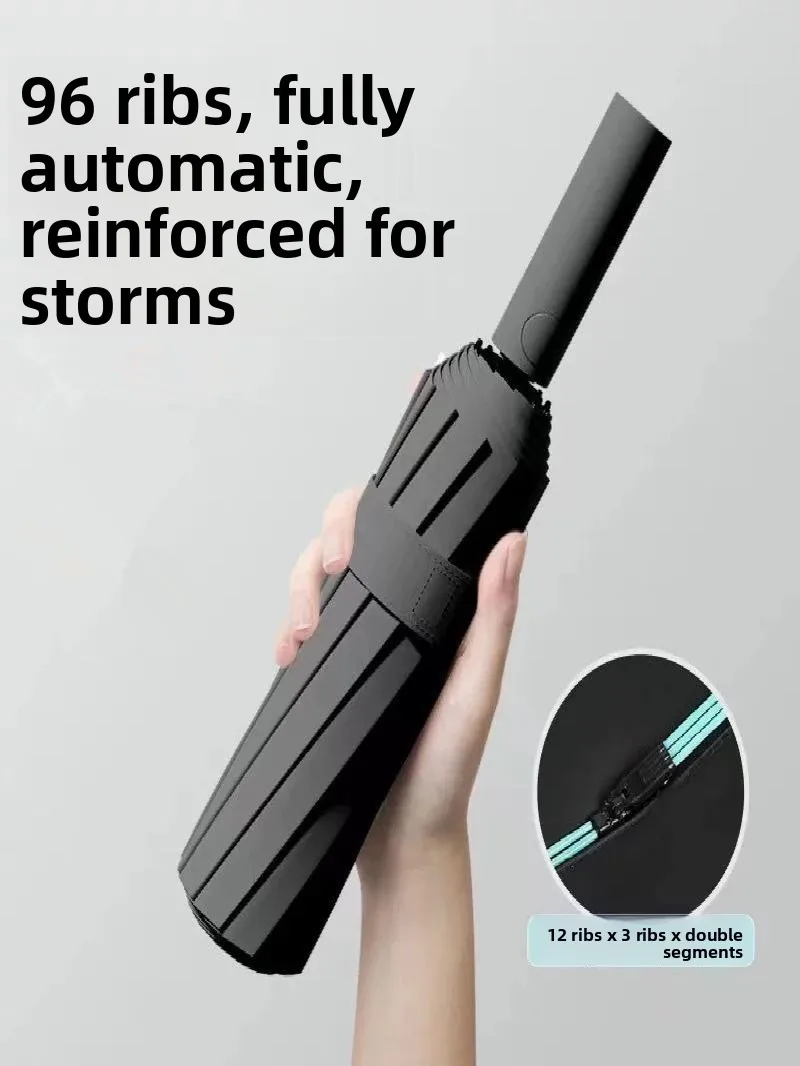 

Зонт Sunade Bla Glue с 96 спицами, большой размер, для мужчин и женщин, для солнца и дождя, с защитой от УФ-лучей