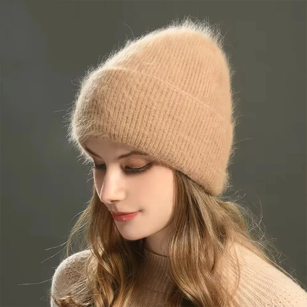 

Hat Women Winter Wool Knit Beanie Warm Soft Accessory For Autumn Cold Weather Skiing Sports Outdoor Holiday
