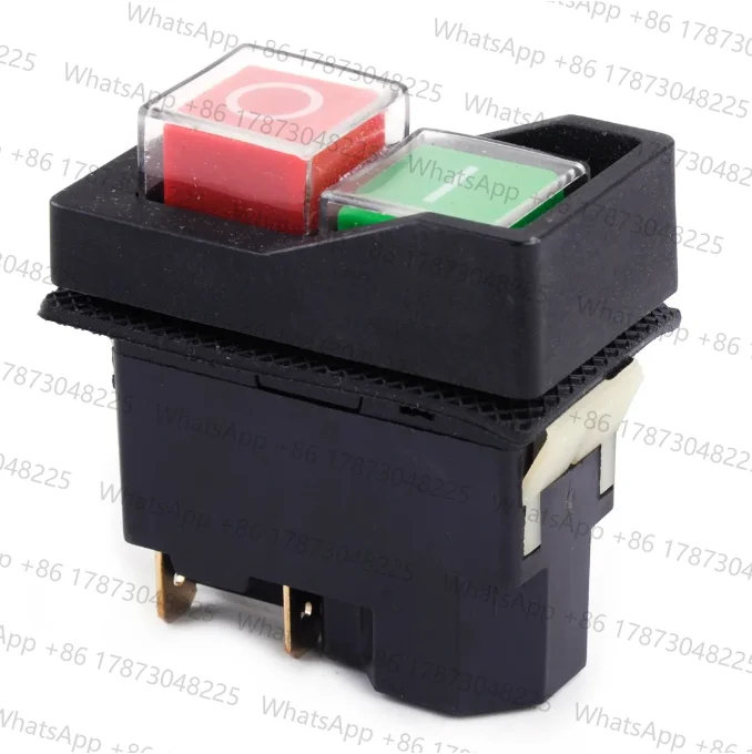 LETAOSK KLD28 4 Pin 250V IP55 Start Stop On Off Volt Release Switch Fit for Workshop Machines