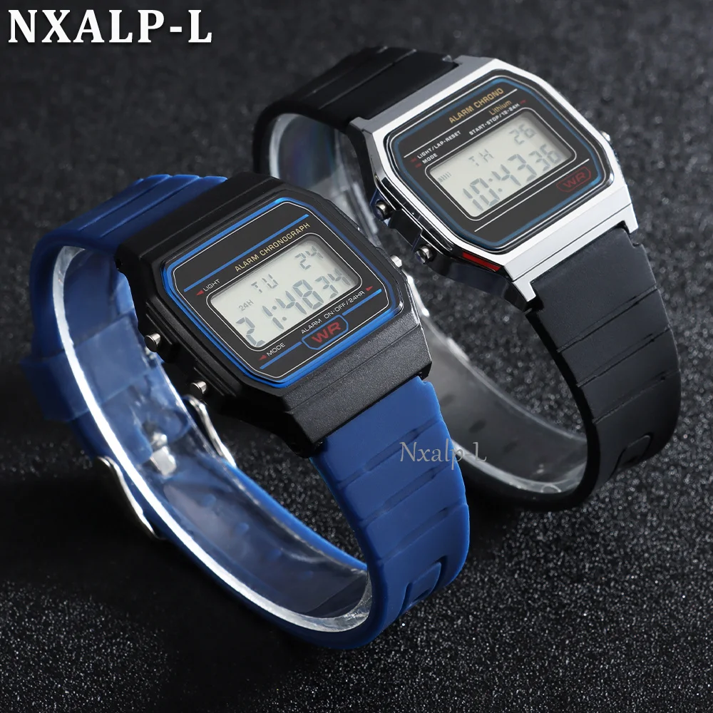 Silicone Strap 18mm for Casio F-91W A158 A168 B650 AE-1200 AQ-S810 Sports Waterproof Watch Band Classic Small Square Wristband