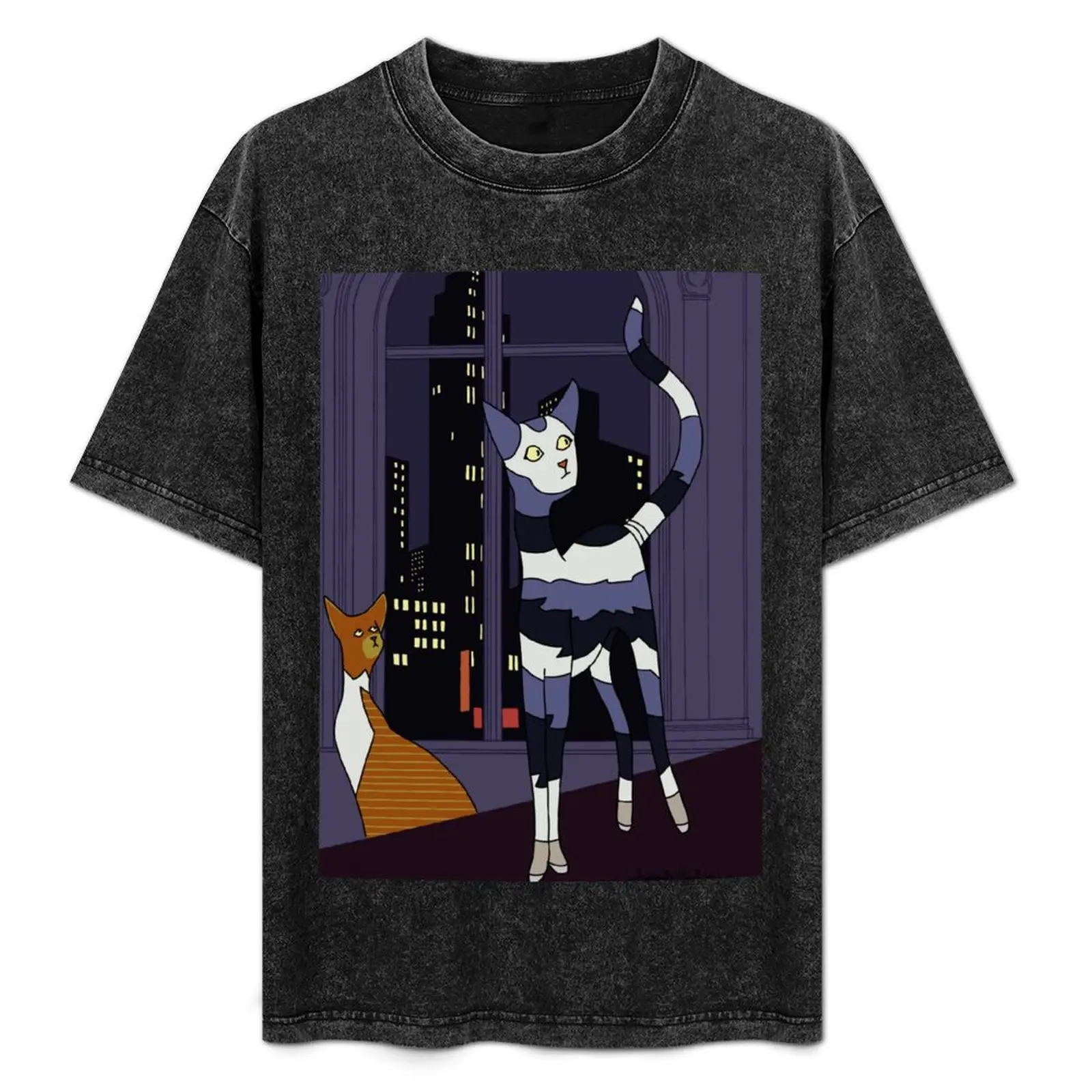 Montgomery and Renée, Art Deco Cats T-Shirt basketball graphic tees aesthetic clothes mens clothes