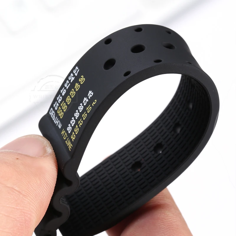 Watch Accessories Natural Rubber Strap For Citizen Diving fund Watch Band Men\'s Outdoor Sport Waterproof Soft silicone Bracelet