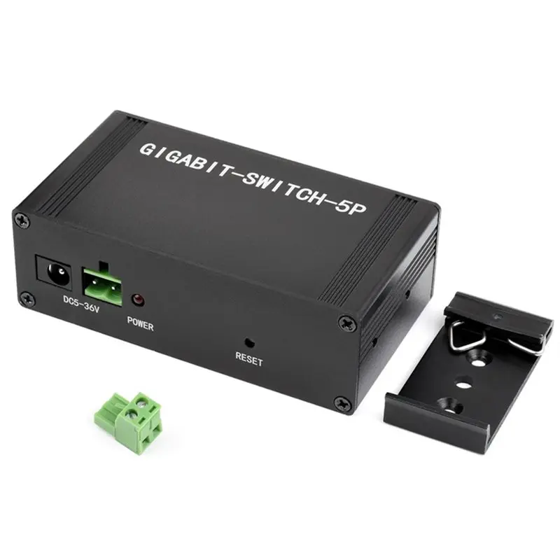 

Промышленный гигабитный Ethernet-коммутатор AU61-5P, совместимый с IEEE 802.3X, полнодуплексный, соединение 10/100/1000M, крепление на DIN-рейку, вилка стандарта США