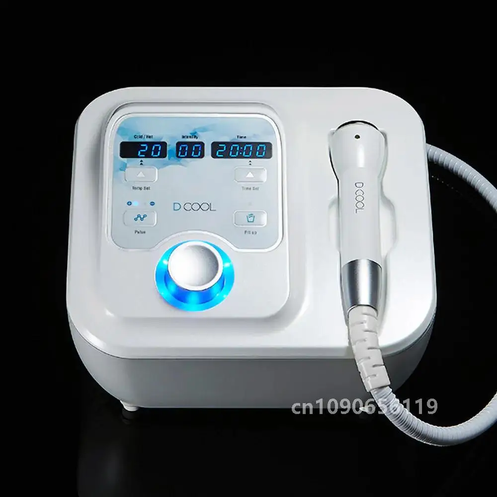 Dcool Portable Cool + Hot + EMS For Skin Tightening Anti Puffiness Facial Electroporation Machine Beauty device