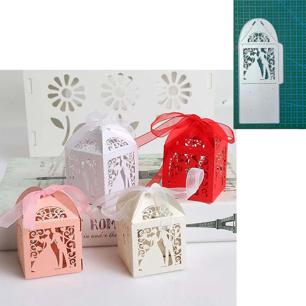 metal cutting dies Folding box envelope die mold Scrapbook paper craft knife mould blade punch Embossing stencils template