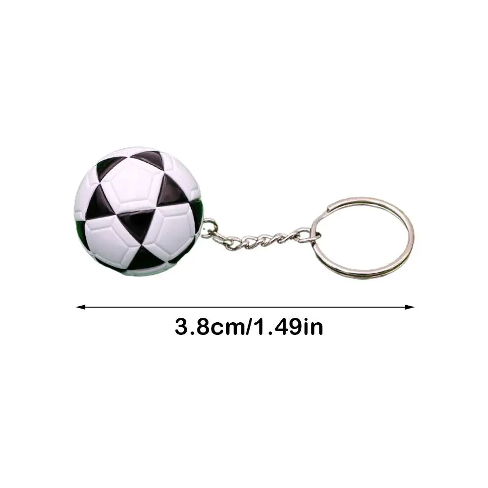 European Football Imitation Leather Souvenir Keychain Match Ball Fans Souvenir Keyring Phone Fashion Pendant Boy Gift