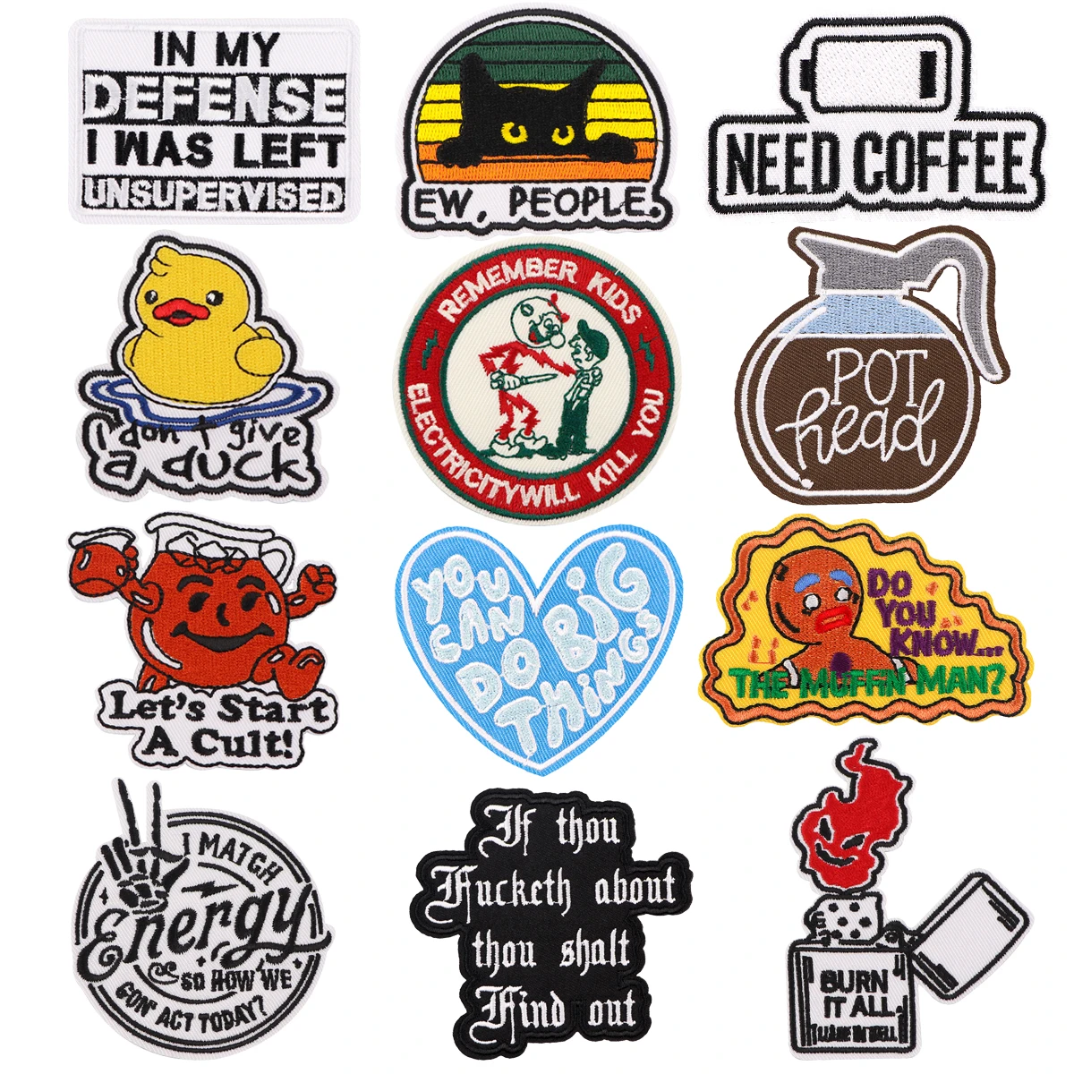 

Quotation Patch Embroidered Animals Patches On Clothes Iron On Patches For Clothing DIY Patch Jackets Sew Stickers