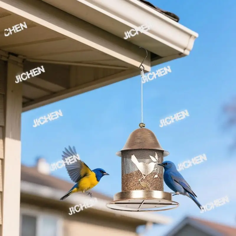 

Neu 2025 New Squirrels Proof Iron Bird Feeders For Garden Use Various Weather Large Storage