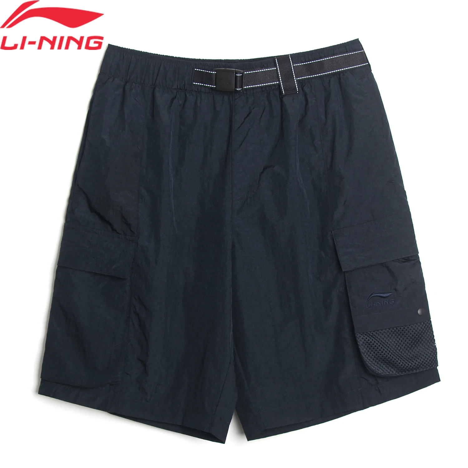 Li-Ning Men's Sports Style Leisure Shorts Regular Fit 100%Polyamide Comfortable Breathable LiNing Bottoms AKSV939