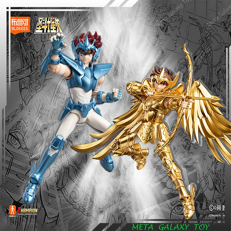 

Оригинальный Blokees Saint Seiya Champion Class Sagittarius Aiolos Pegasus Seiya аниме модель фигурка сборка игрушки на заказ подарок