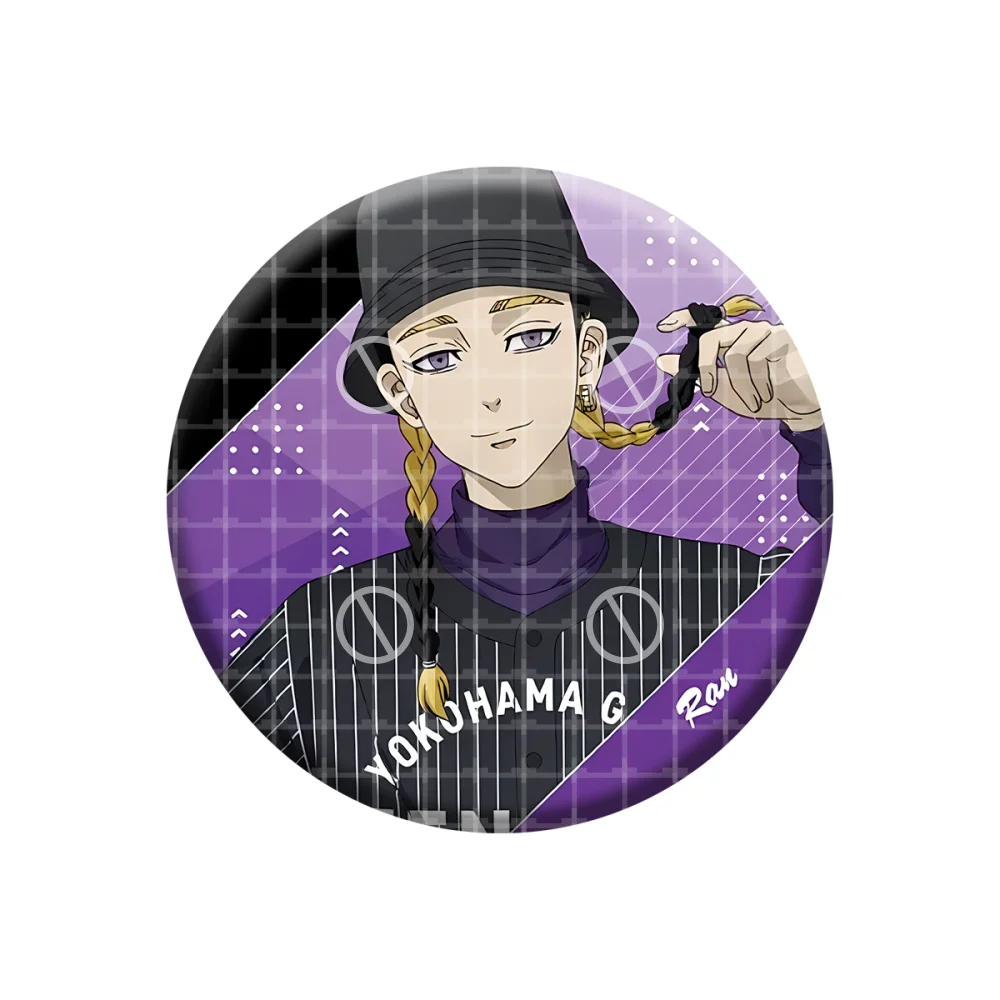 Anime Tokyo Revengers Character 58mm Button Badge Keychain Tinplate Brooch Pins Cosplay Collection Decor Gift for Fans
