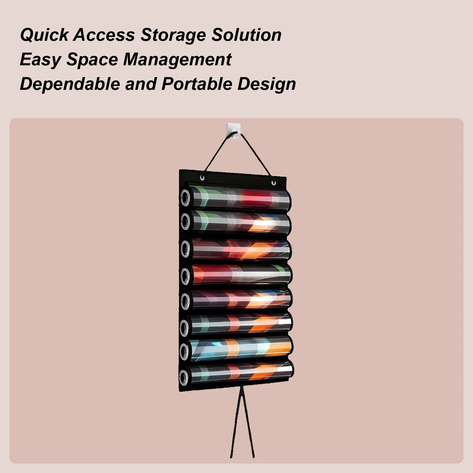 

Card Game Mat Case 8-Mat Holder For Card Game Playing Space-Saving Wall-Mounted Pad Container For Family Friends Classmates Home