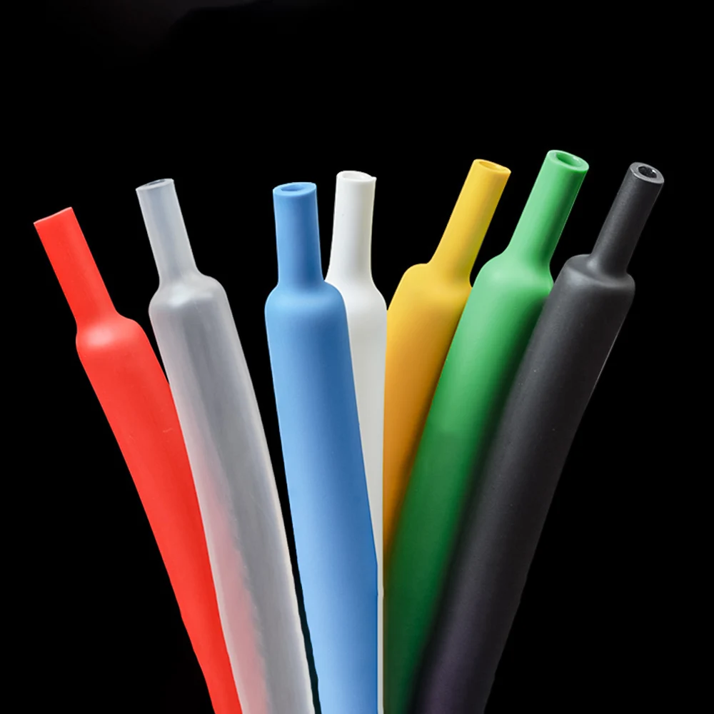 5-50m Heat Shrink Tube 0.6/0.8/1/1.5/2/2.5/3/3.5/4/4.5/5mm Heat Resistant Tube Cable Sleeve Gaine Thermortractable PE Krimpkous