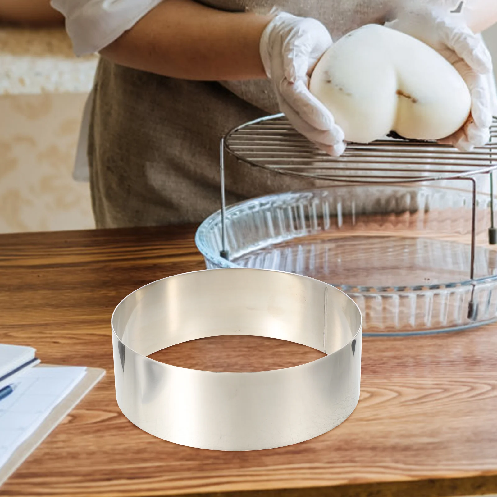 

3 шт., форма для мусса из нержавеющей стали, круглое кольцо для торта, аксессуар для выпечки, многофункциональный антипригарный многоразовый бытовой инструмент для выпечки