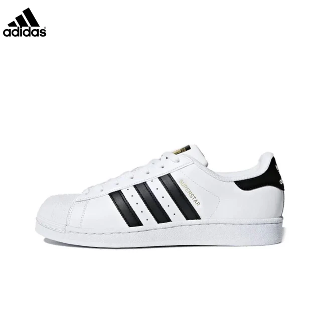 Adidas Superstar Original Men Woman Skateboard Shoes Classic Black White Outdoor Comfortable Sports Running Sneakers