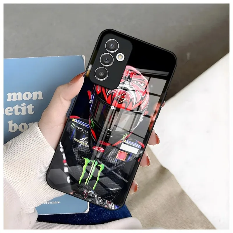 Fabio Quartararo Moto NO.20 Phone Case For Samsung S23 S21 S30 S22 S20 S9 S10E Note 20 10 Ultra Pro Plus Tempered Glass Cover