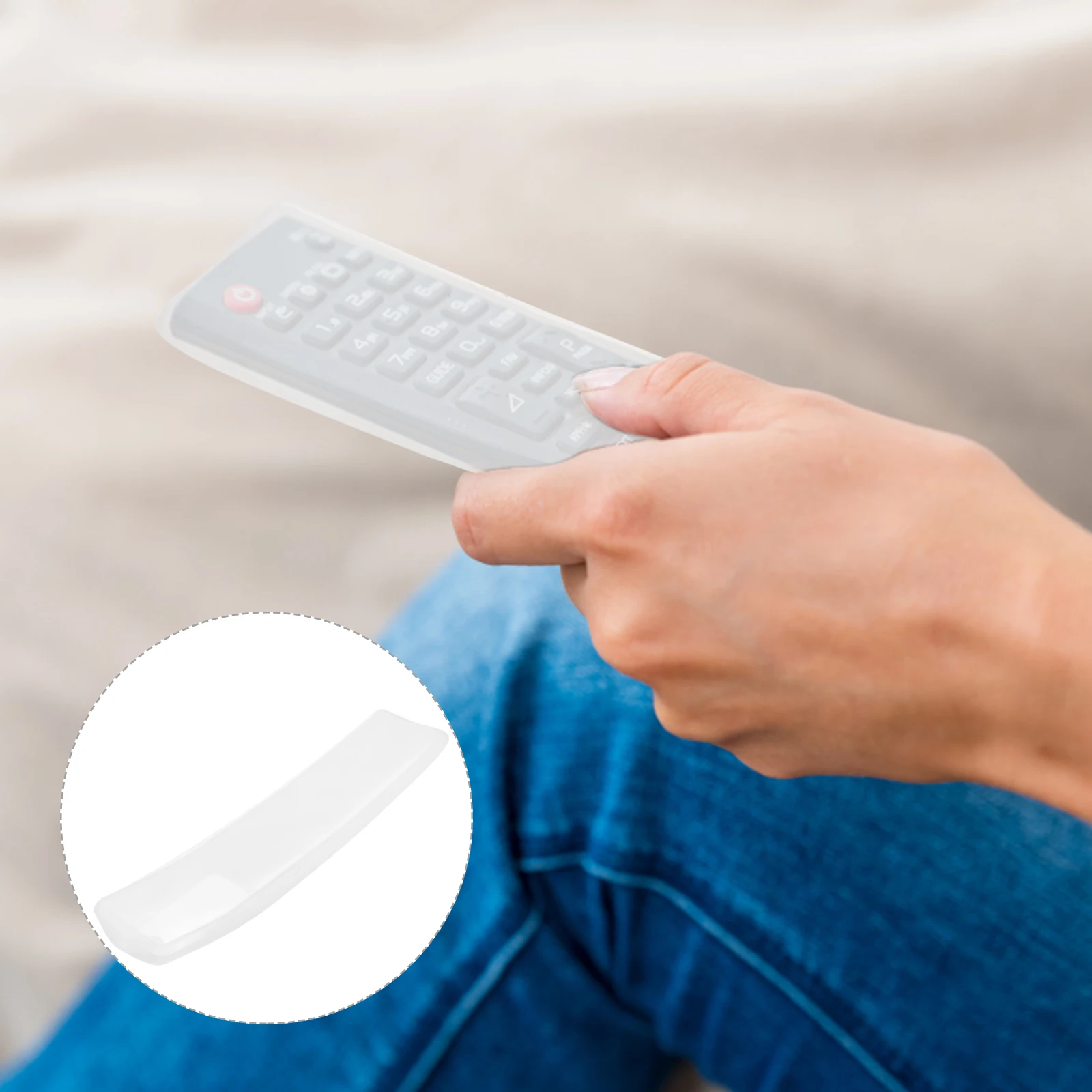 

Flexible Premium Silicone Remote Protector Case Waterproof Dust-Proof Skin For Air Conditioner Controller Clear Transparent