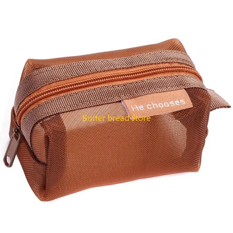 W89C Durablity Nylon Small Organizers Retro Design Multi Purpose Storage For Key Pen Money Accessories
