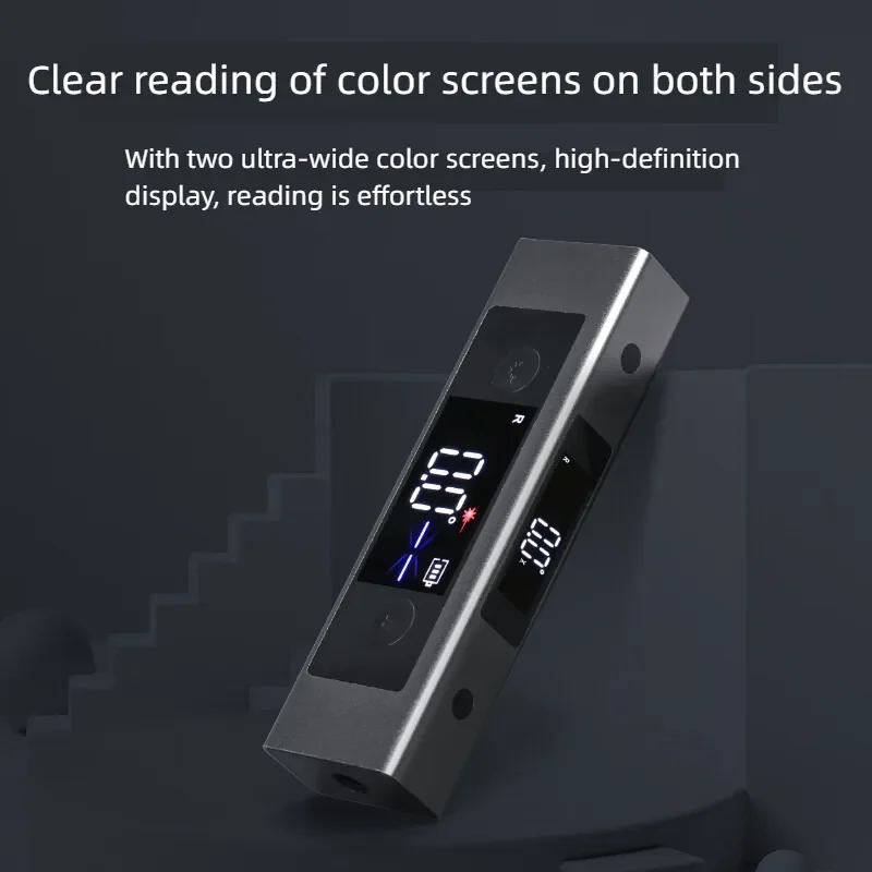 Digital Laser Level Angle Inclinometer High Precision with Protractor for Construction Woodworking Metal Working Measuring Tool