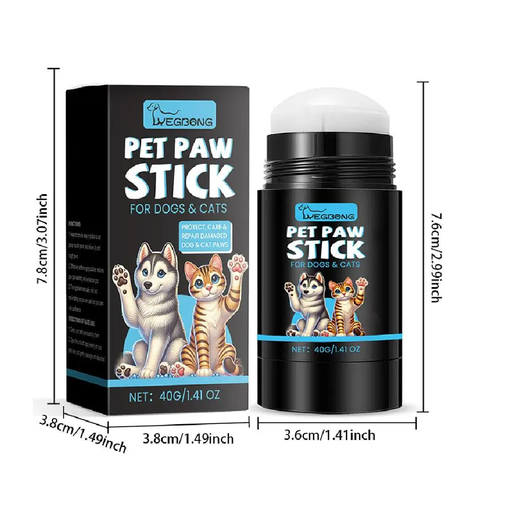 Cat And Dog Paw Roller Cream Moisturizing Protecting Soles Pet Foot Moisturizing To Prevent Dryness Softening Soles Cream