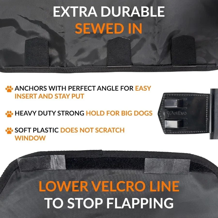 ペット用車内保護シート - 防水・傷防止 27x22インチ 犬用車ドアプロテクター