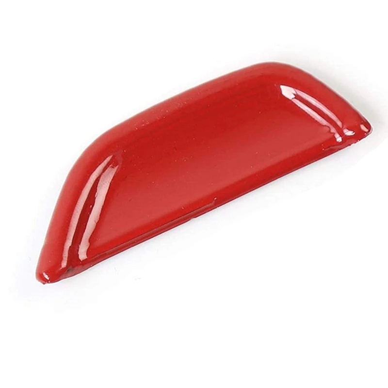 Center Console Armrest Box Button Trim Cover For 2015-2022 Dodge Challenger Accessories (Red)