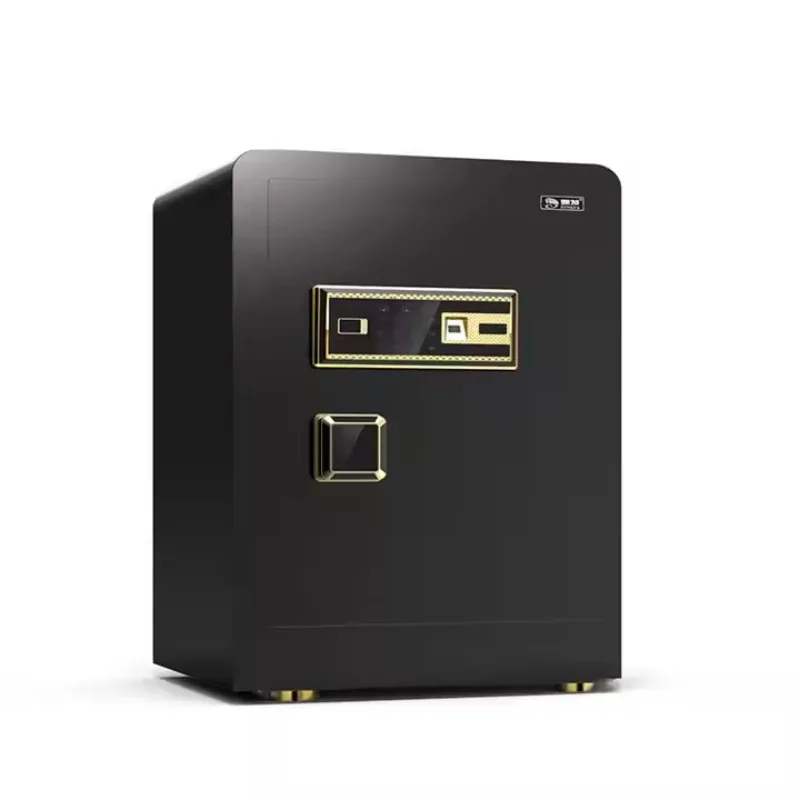 Smart Commercial Steel Jewelry Locker Black Fingerprint Password Anti-theft Bedside Locker Adjustable Modern School Use