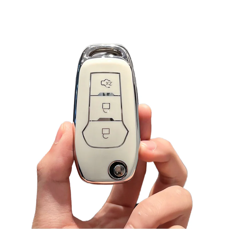 

TPU Car Key Case Holder Shell Soft Remote Cover Protector for Ford Figo Mondeo 5 Ecosport Puma Fiesta Mk8 Everest Ranger