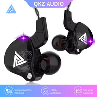QKZ AK6 In Ear Earphone 6 Dynamic Driver Unit Headphone With Mic Stereo Sports HIFI Subwoofer Headset Monitor Earbuds 3.5 mm