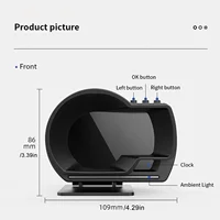Car HUD Head up Display OBD2 GPS Smart Gauge Speedometer Turbo RPM Alarm for Truck - Automotive Advanced Driver Assistance Syste 5