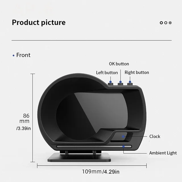 Car HUD Head up Display OBD2 GPS Smart Gauge Speedometer Turbo RPM Alarm for Truck - Automotive Advanced Driver Assistance Syste 5 Car HUD Head up Display OBD2 GPS Smart Gauge Speedometer Turbo RPM Alarm for Truck - Automotive Advanced Driver Assistance Syste 5