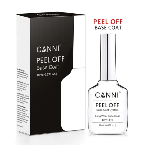 Imagen 2 del producto Canni 18ml tamaño grande largo desgaste diamante sin limpiar capa superior despegable capa Base manicura de uñas remojo UV LED libre de TPO esmalte de Gel