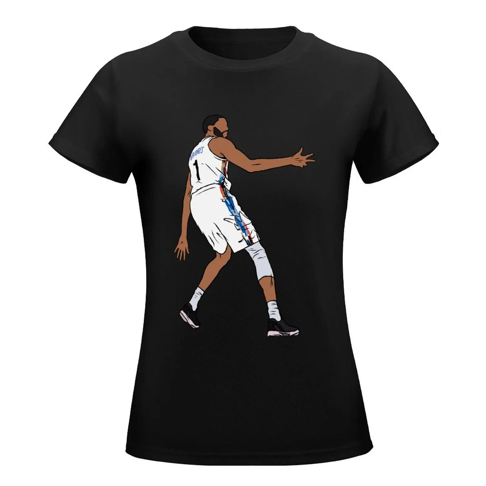 Mikal Bridges 3 Point Celebration (Brooklyn) T-Shirt korean fashion Female clothing spring clothes Women 2024