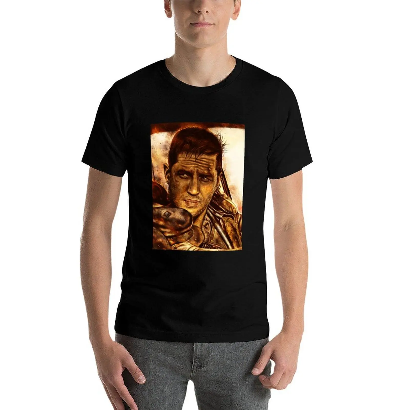 تي شيرت Mad Max Fury Road تي شيرت قطني عالي الجودة تي شيرت للرجال بقصة ضيقة