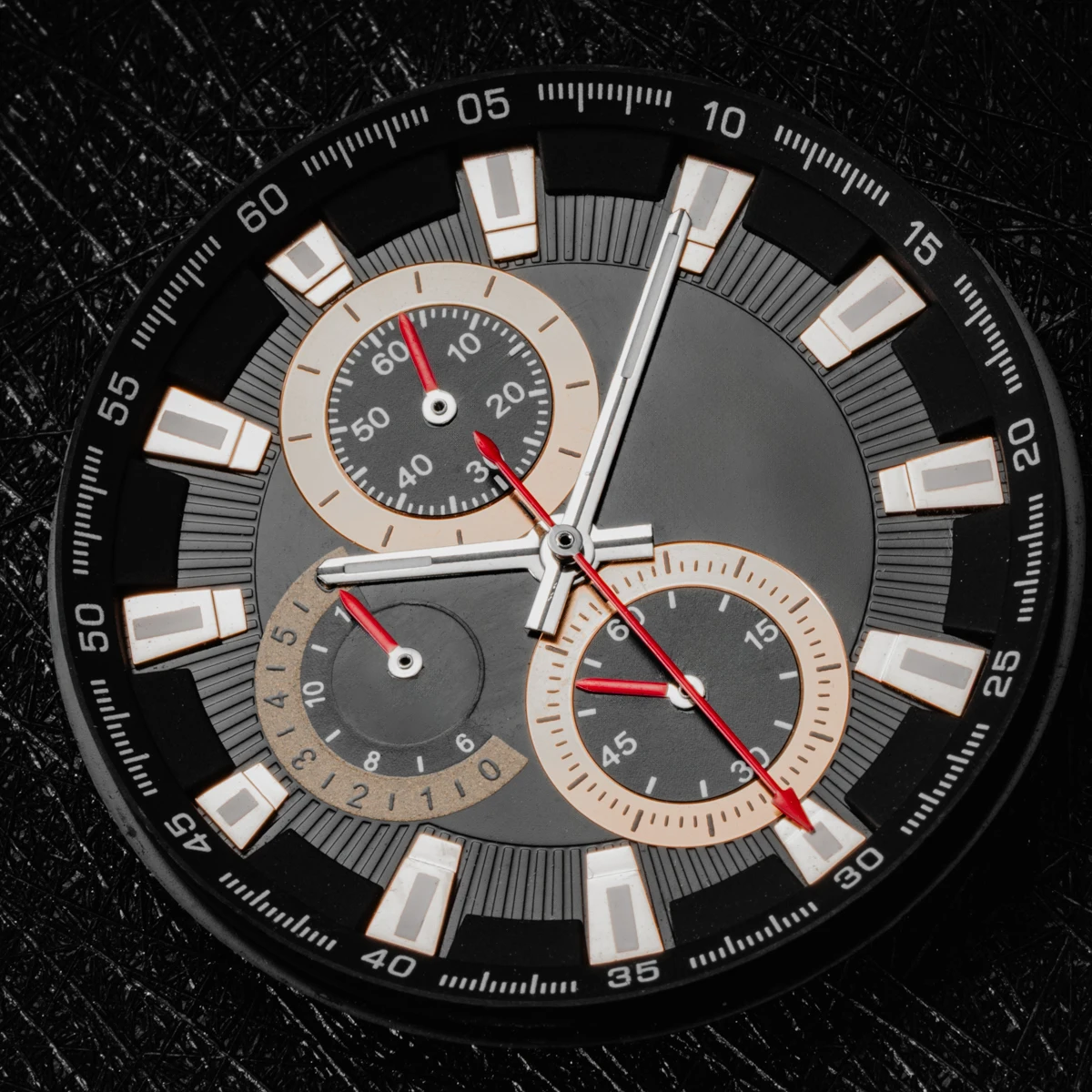 Watch Hands Green Luminous for VK63 Modified Watch Hand Multifunctional Timing Running Seconds for Movement Accessories