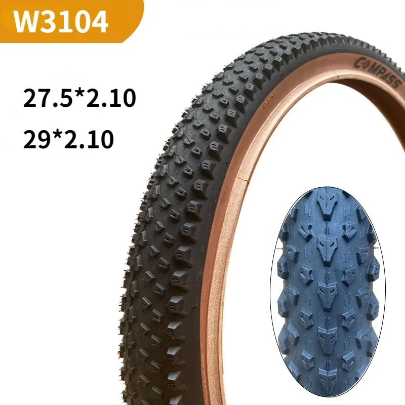 W3104 bicycle outer tire  coffee tire 27.5/29 * 2.10  bicycle accessories wear-resistant tire