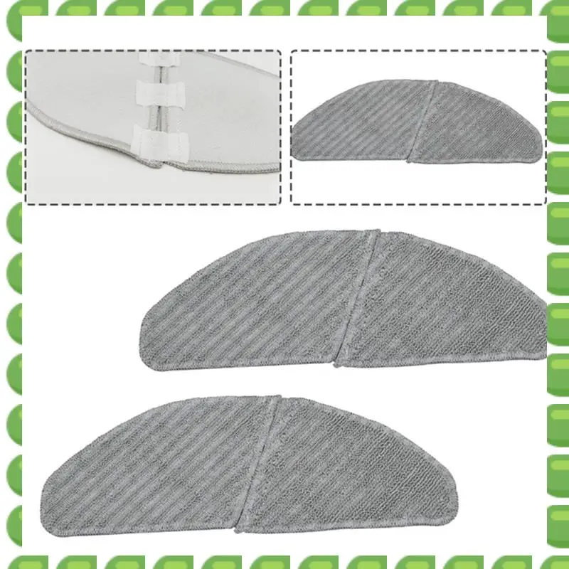 

A04V 4PCS Mop Cloth For Midea S8+/ M7PRO Robot Vacuum Accessories Replacement Spare Parts Mopping Cloths
