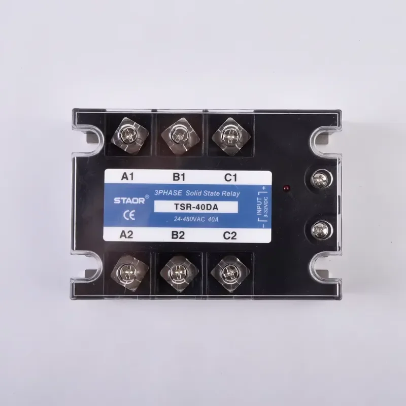 TSR-80DA 80A 3 Phase Solid State Relay, SSR DC to AC Zero Crossing 24-480VAC Output for Industrial Heater Control CE 60A 100A