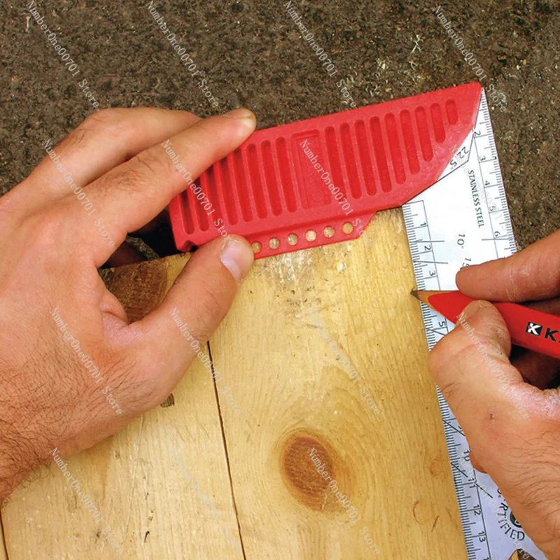 309 Function Woodworking Square, Stainless Steel Angle Ruler with 90 Degree Right Angle, Multi-Purpose Carpentry Measuring Tool